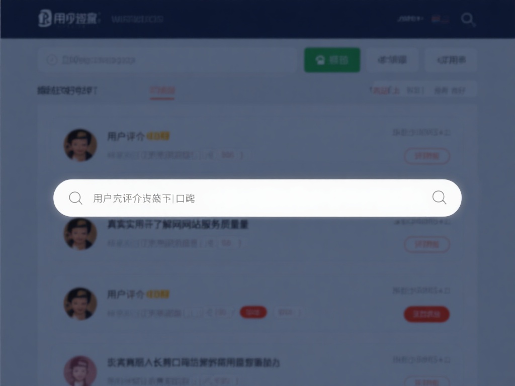 用户评价与口碑：通过搜索用户评价能真实地了解网站的