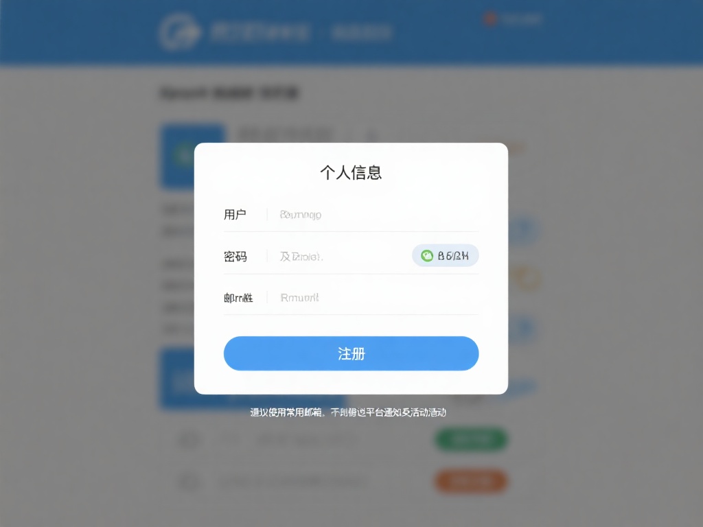 填写基本信息
点击注册按钮后，您需要填写个人信息