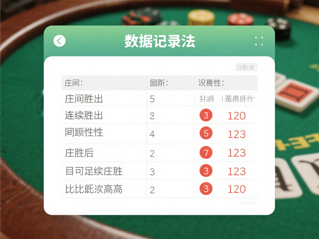 科学解析百家乐长龙规律:助力胜率提升策略揭秘 数据记录法:通过记录庄闲胜出结果,观察连续性与间断
