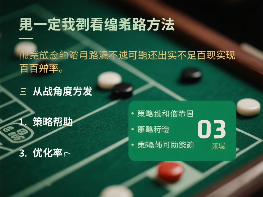仅仅依赖看路方法还可能不足以实现百分百的胜率。从实
