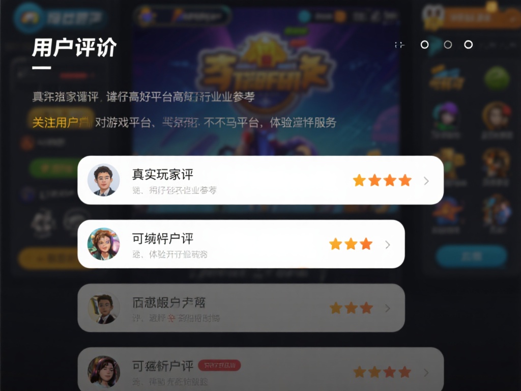 用户评价与口碑
真实玩家的评价是判断平台好坏的重