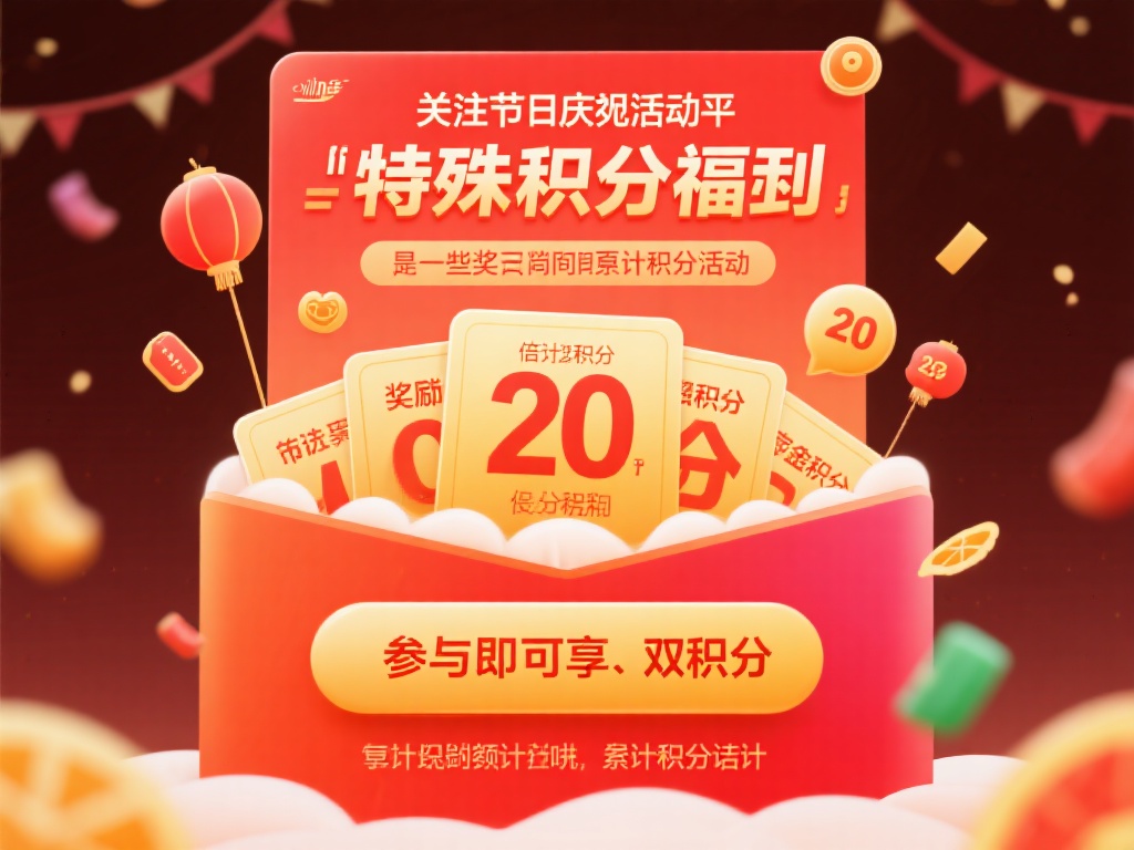 关注节庆活动的特殊积分福利：若在节假日期间，平台通