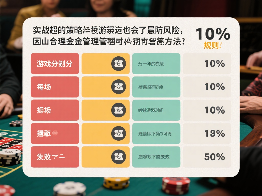 全面解析掌握凯发百家乐:高级玩家策略与实战技巧指南 实战中的风险与资金管理
再高超的策略,也会遇到意