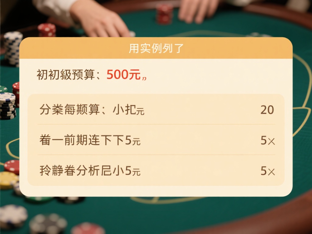 掌握技巧与策略,在百家乐游戏中快速翻盘 用实例来说,如果你的初始预算为500元,分成每次2