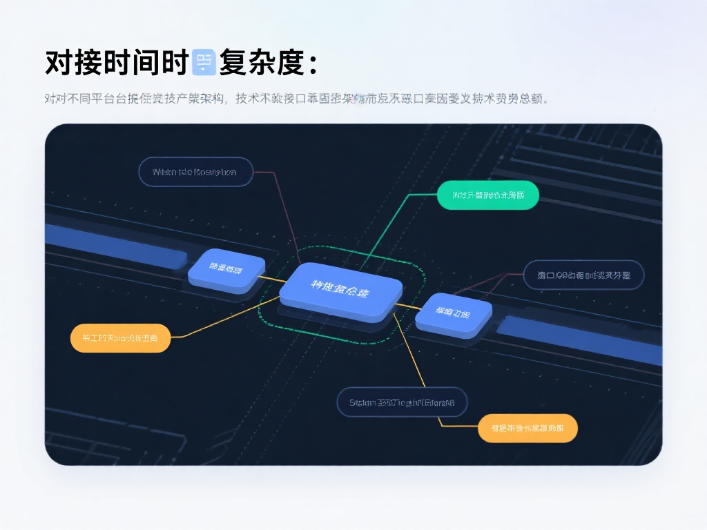 对接时间与复杂度：对于不同平台提供商的技术架构，接
